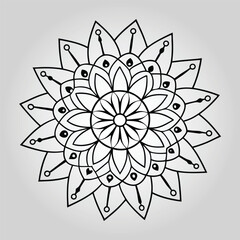 black and white mandala new design