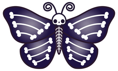 Schmetterling Skelett Halloween