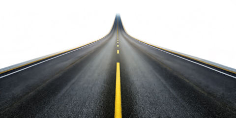 road isolated on transparent background