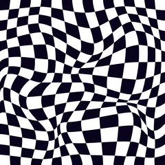 Psychedelic checkerboard pattern