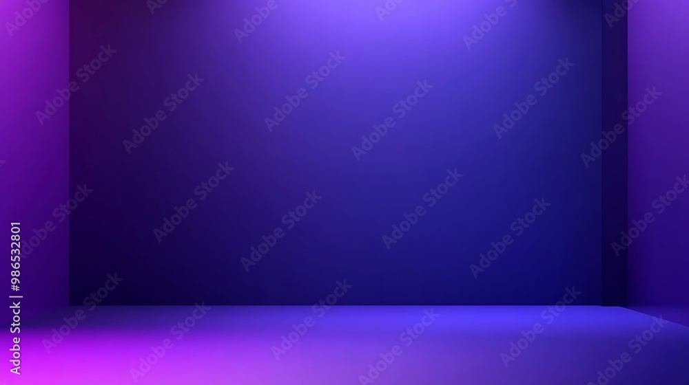 Poster abstract purple gradient background, empty space for display