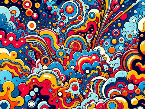 colorful psychedelic background