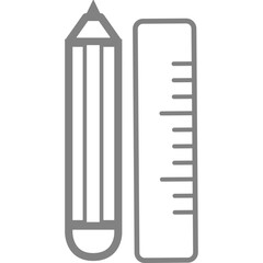 Single isolated icon with outline style icon on white background