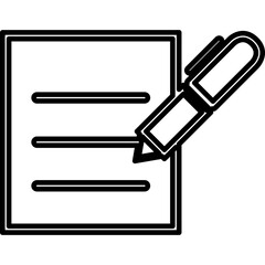 Single isolated icon with outline style icon on white background