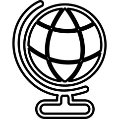 Single isolated icon with outline style icon on white background