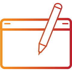 Single isolated icon with outline style icon on white background