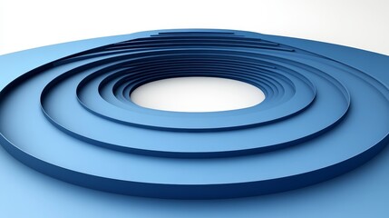Abstract blue circular shapes layered gracefully, creating a modern design aesthetic for backgrounds or artistic projects.