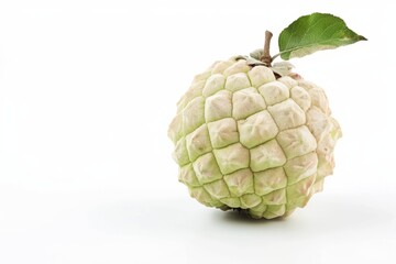 Fototapeta premium A fresh sugar apple isolated on white