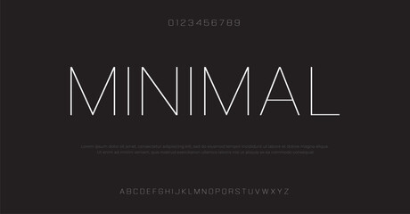 Abstract modern urban alphabet fonts. Typography sport, technology, fashion, digital, future creative logo font.