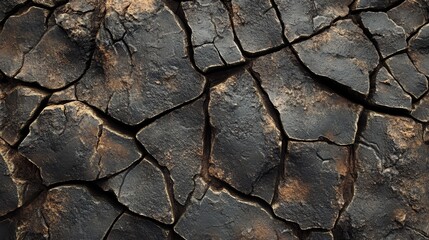 cracked dry earth