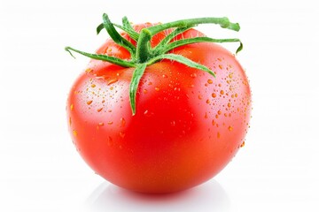 A fresh Tomato isolated on white