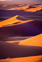 expansive sandy landscapes bathed stunning twilight shadows vibrant colors textures, sky, nature, evening, dusk, desert, beauty, view, horizon, scenery