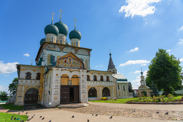 The Resurrection Cathedral in the city of Tutaev on the banks of the Volga River