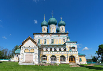 The Resurrection Cathedral in the city of Tutaev on the banks of the Volga River