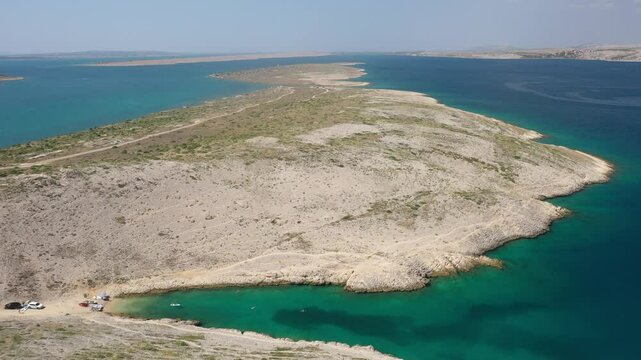 Aerial View of Uvala Ljaljkovaca, Vrsi: Secluded Coastal Gem