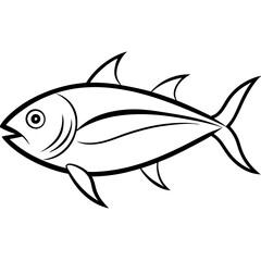 Streamlined Tuna in Bold Vector Design