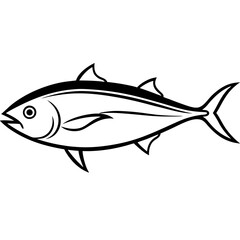 Streamlined Tuna in Bold Vector Design