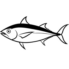 Streamlined Tuna in Bold Vector Design