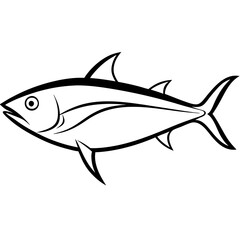 Streamlined Tuna in Bold Vector Design