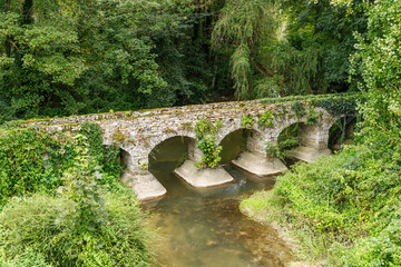 Fototapeta premium A charming old stone bridge from Roman times
