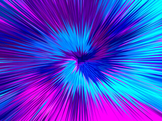 Fototapeta premium abstract colorful artistic background with spiral fabric art design with rays