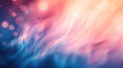 Dreamy blurred background with soft, flowing light and color