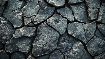 Detailed stone texture background with deep shadows and rich textures