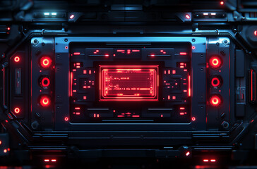 Rectangular Frame with Layered Translucent Panels: Modern Design