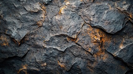 Detailed stone texture background with deep shadows and rich textures