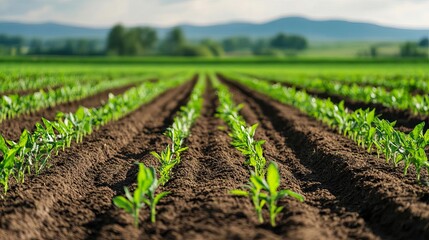 Farmers utilizing green manure to enhance soil structure and fertility