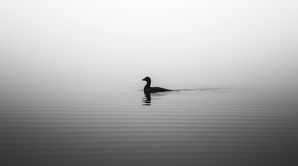 Duck's beautiful, aesthetic minimalistic, wild photography