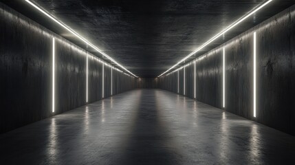 Neon Lights in a Dark Tunnel