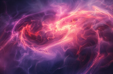 Obraz premium Dynamic Weave: Abstract Plasma Filaments with Intertwined Strands of Electric Hues