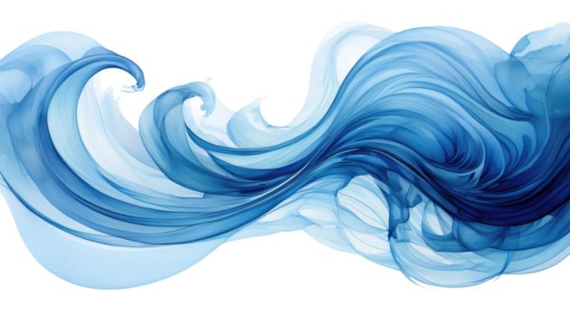 Abstract blue wave design