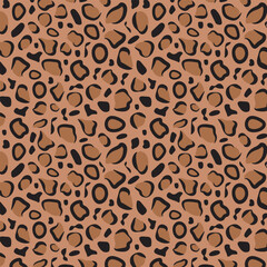 Leopard Print seamless vector pattern.
