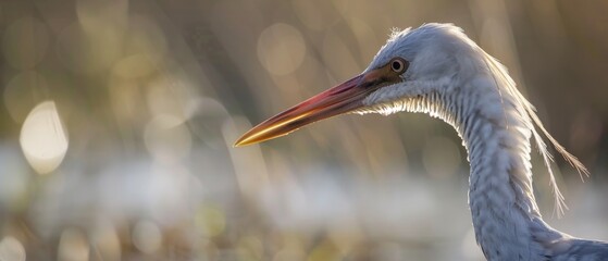 Nature wildlife image of bird standing on tree branch. Symbol of the wonders of the avian world.
