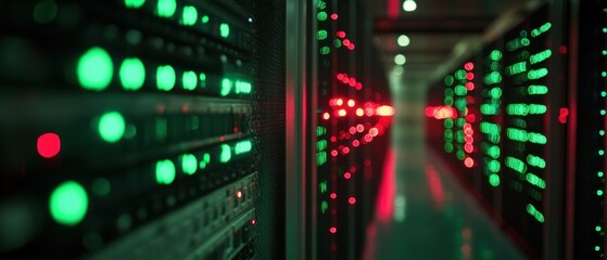 Fototapeta premium Server Room Technology
