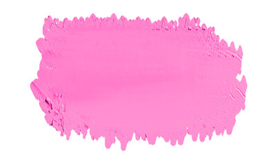 Obraz premium Pink brush stroke with a textured surface