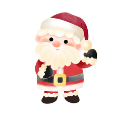 Santa Claus Illustration - Cheerful Santa