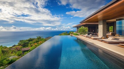 Luxury Villa with Infinity Pool Overlooking the Ocean