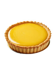 A golden custard tart.