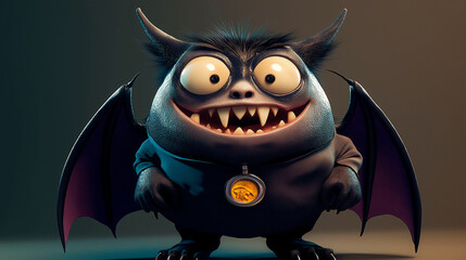 3D illustration of vampire monster