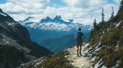 Fototapeta premium Hiking in the Canadian Rockies