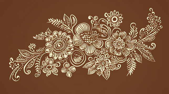 Henna mehendi design indian pakistani asian bridel indian and arabic mehndi design. Henna Design. Illustration