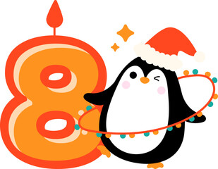 Animal Number with Penguin
