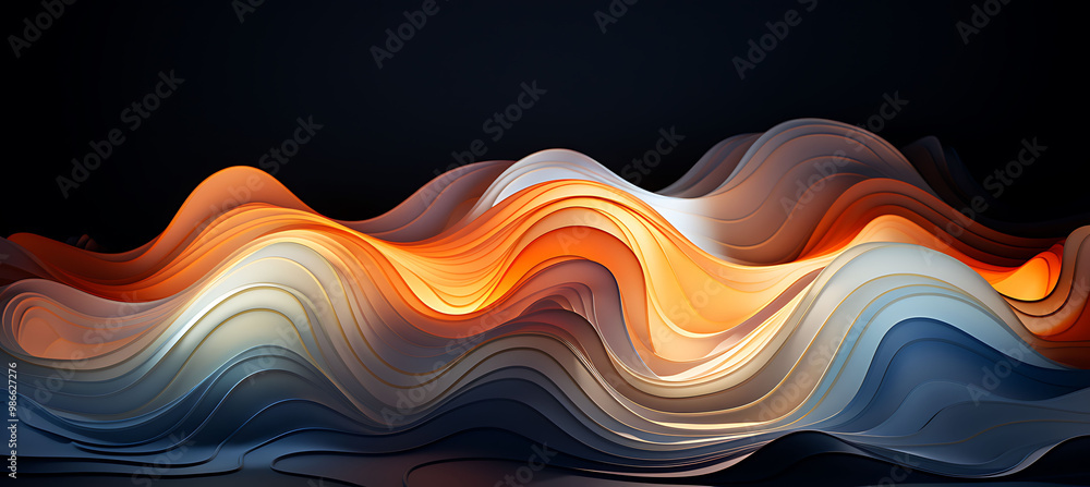 Aufkleber captivating abstract art piece where 2d digital patterns dissolve into 3d organic shapes representin
