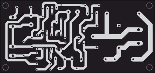 Tracing conductors of printed circuit board
of electronic device. Vector engineering 
drawing of pcb. Electric background.
Computer technic cad design. 