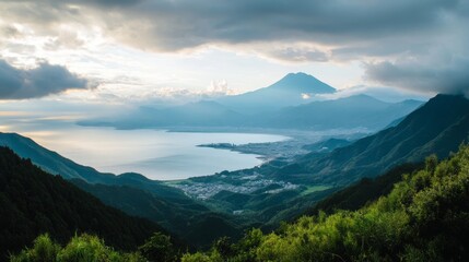 Fototapeta premium View from Shizuoka's Izu Skyline