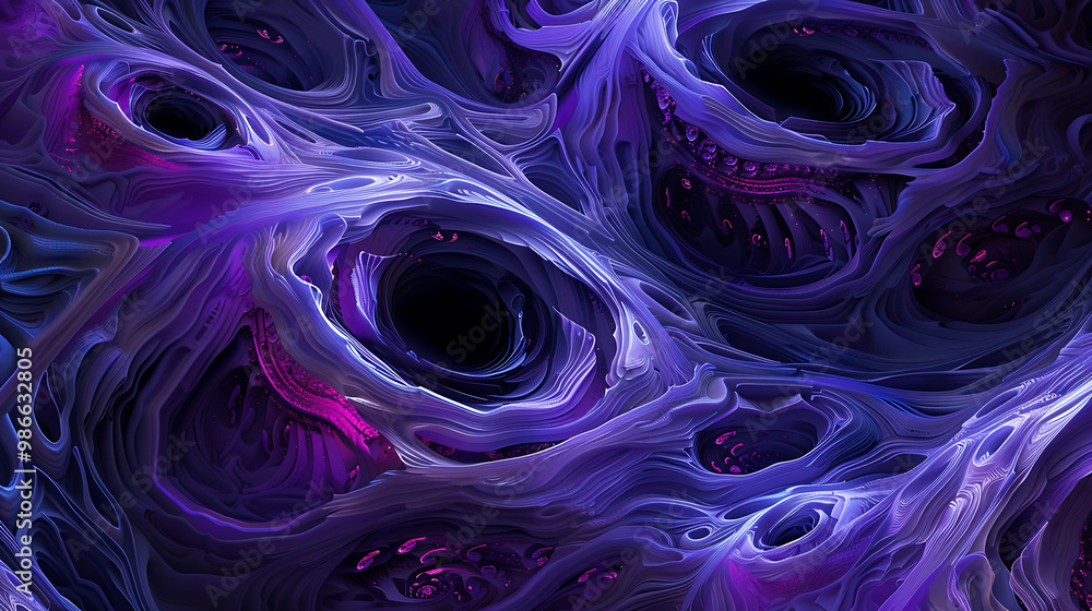 Aufkleber artistic conceptsdriven abstract art piece where 3d spirals descend into 2d voids representing the j