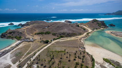 The landscape of Lombok Kuta Beach before it became the Mandalika Circuit, which was constructed in 2018.